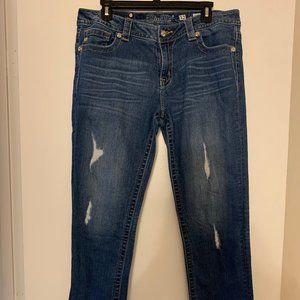 Miss Me Mid-Rise Cuffed Skinny